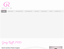 Tablet Screenshot of gregruffmd.com